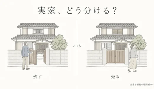 実家の遺産分割方法の比較｜現物・代償・換価・共有を条件と資金で絞る