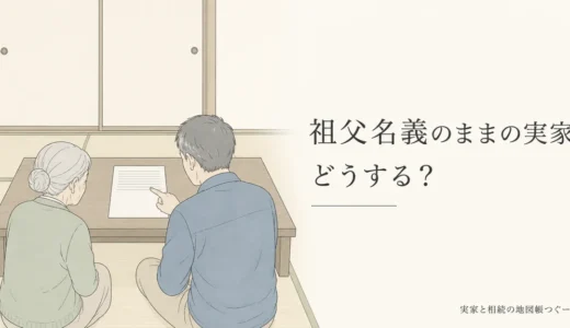 祖父母など昔の名義のままの実家への対応｜登記を1件にまとめ免税も使う手順