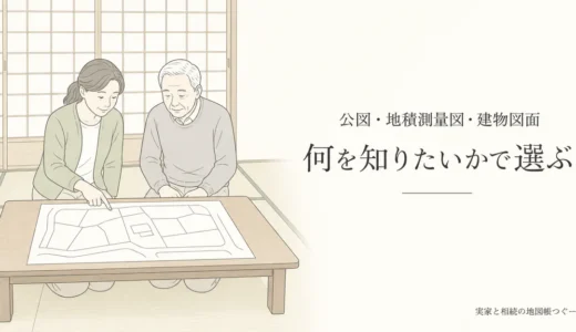 公図・地積測量図・建物図面の使い分け｜実家の相続・売却で取る図面