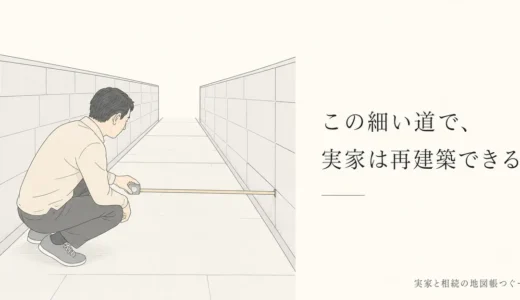 実家は再建築できる？接道の条件と役所・法務局での調べ方