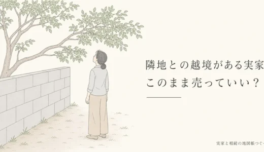 実家と隣地の越境への対応｜売る前に塀・屋根・木・配管と覚書を確かめる