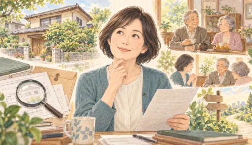 両親が住む実家、名義は分からない。あなたはまず、登記上の名義人を確かめる段階